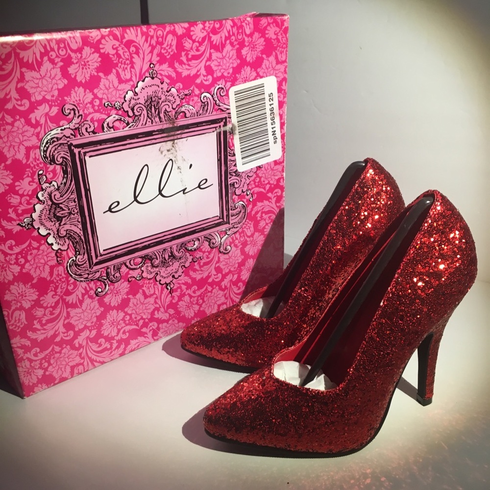 Brand new Ellie brand glitter slide pumps